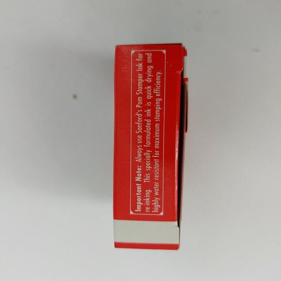 Stanford POM Stamper File 00229 Pre-ink Stamp Office Supplies Red Ink - Picture 4 of 8